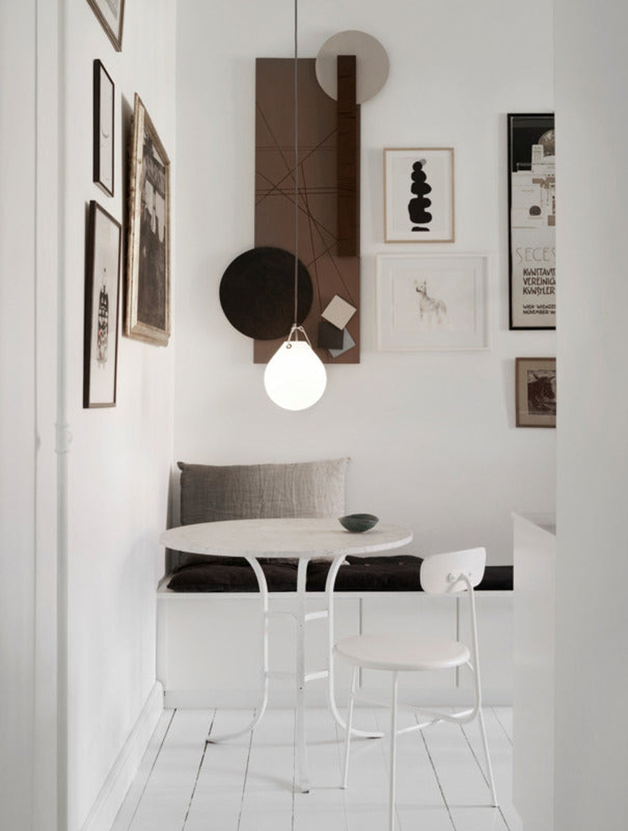 Moser taklampe Ø25 - Hvit - Hvit