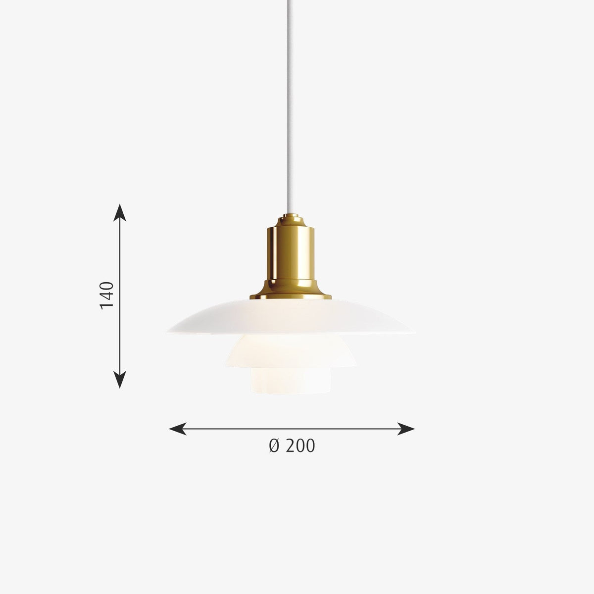 PH 2/1 Glass pendel