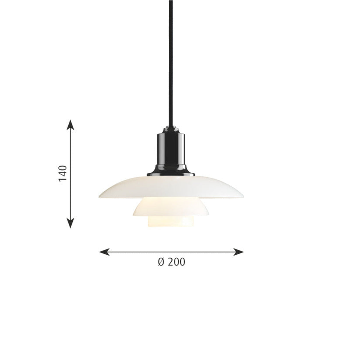 PH 2/1 Glass pendel