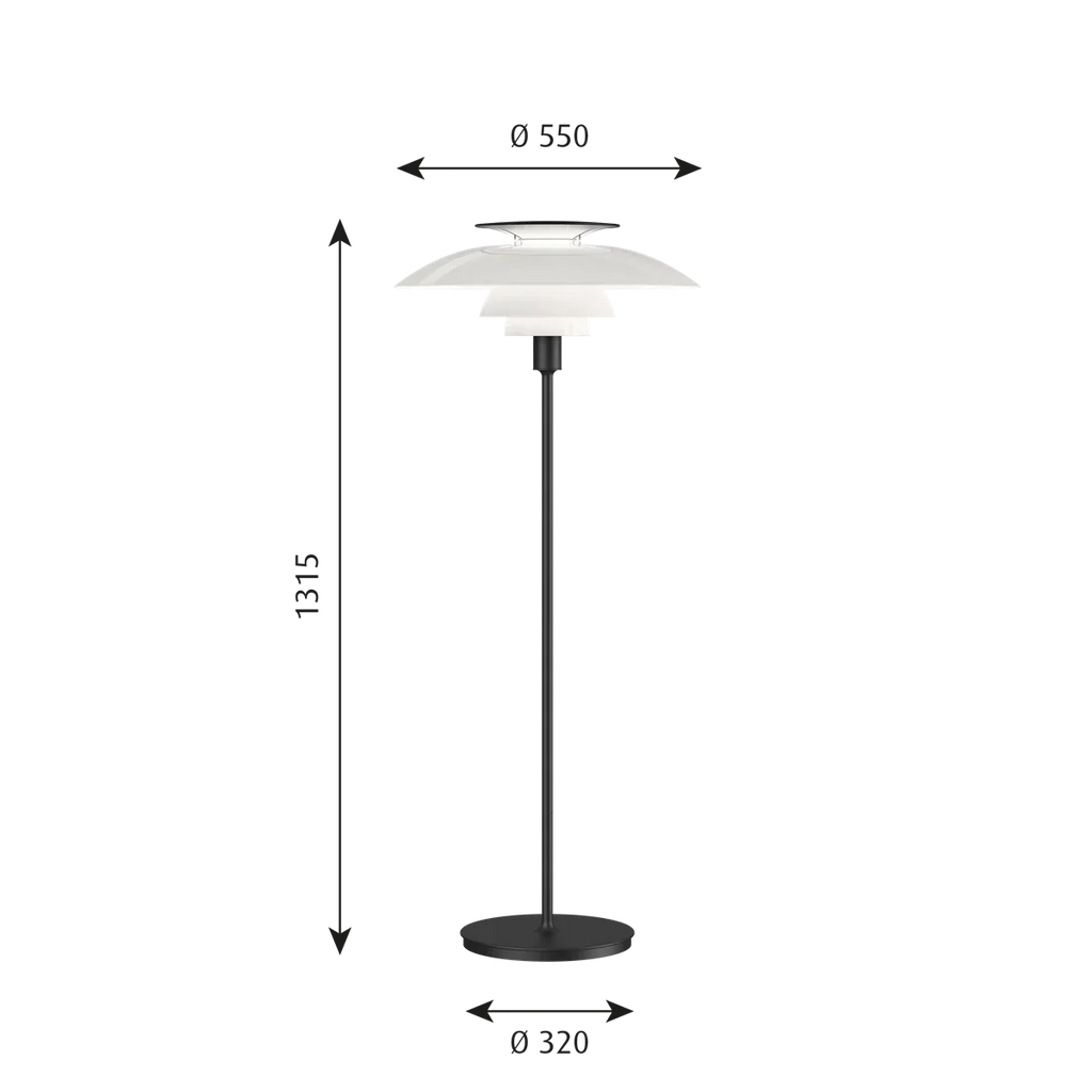 PH 80 gulvlampe