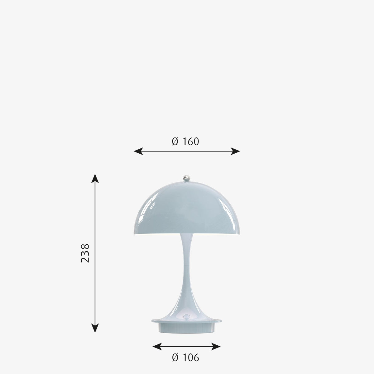 Panthella 160 portabel bordlampe