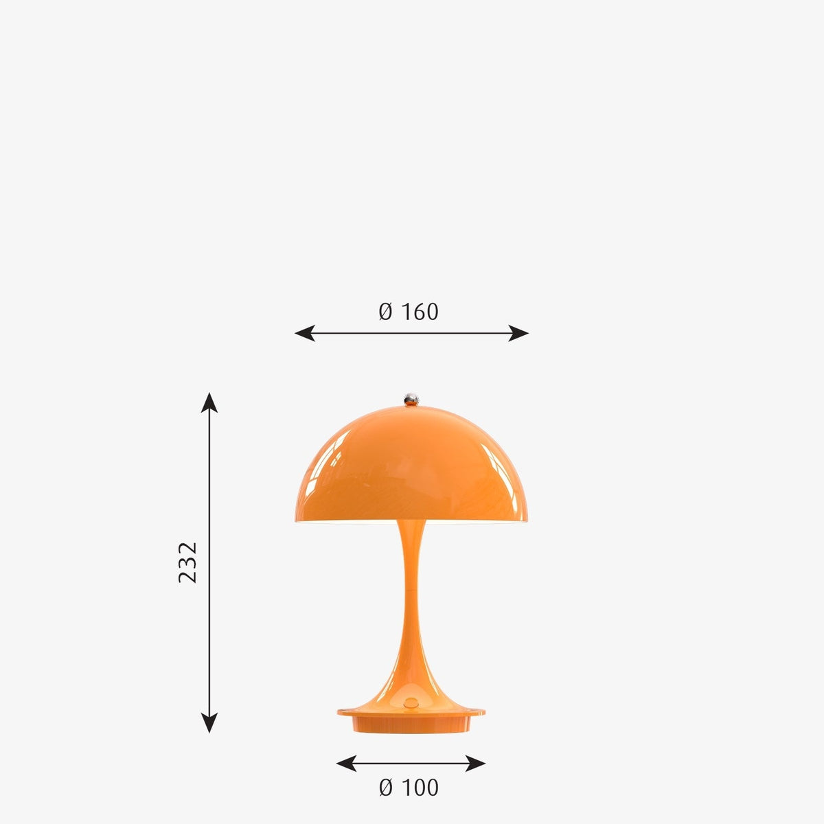 Panthella 160 portabel bordlampe