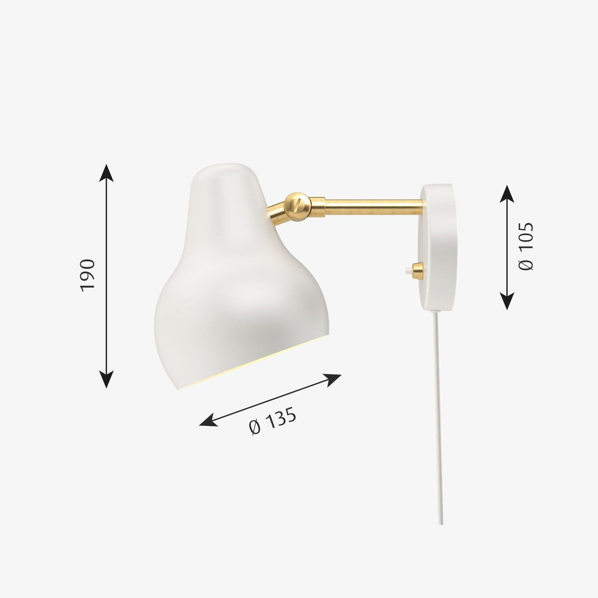 VL38 vegglampe